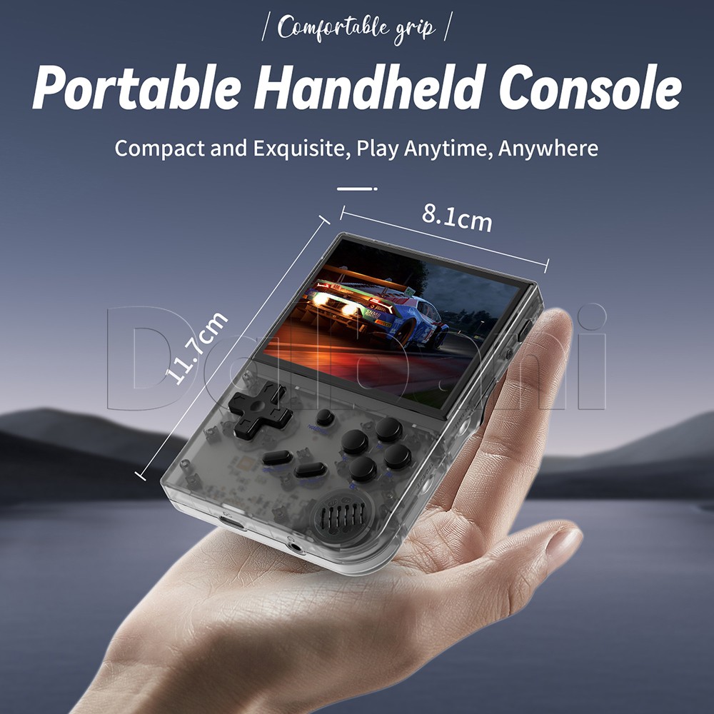 RG35XX Plus 2024 Anbernic Black Retro Game Console 3300mAh Linux System