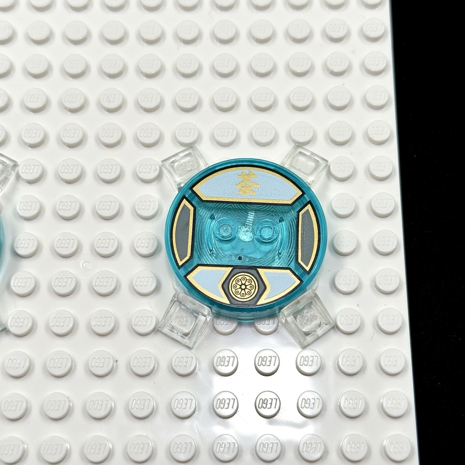 LEGO Dimensions Toy (2) pc Base Disc Tag Only Lot – Ninjago – Zane – Sensei Wu