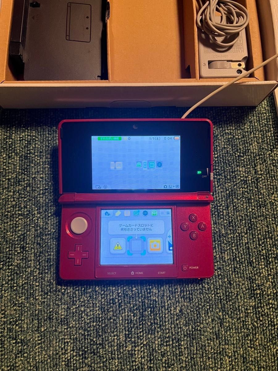 Nintendo 3DS Metallic Red Used, Tested and Working