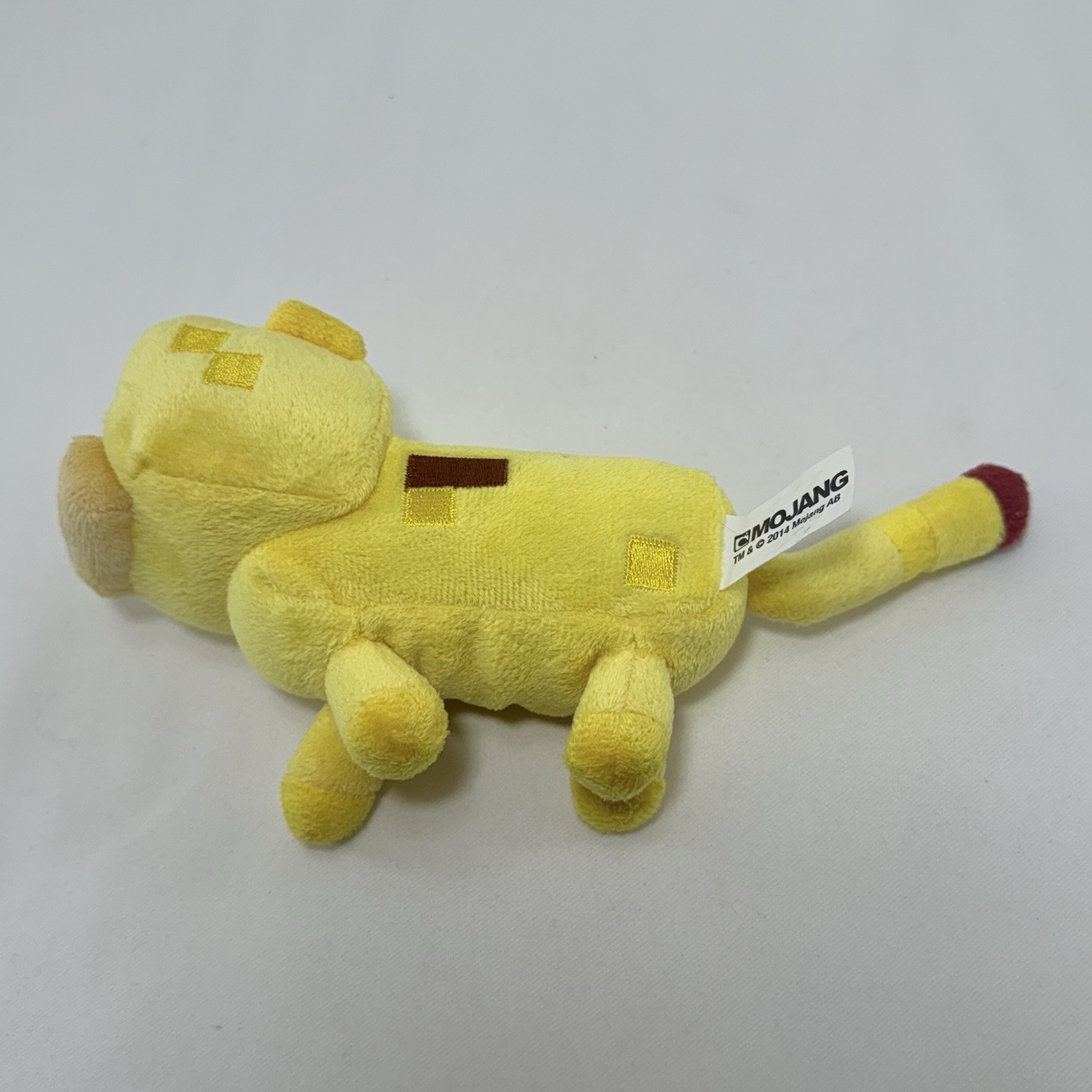 Mojang Jazwares Minecraft Ocelot Plush Cat Leopard Soft Toy Doll Yellow Kid Game