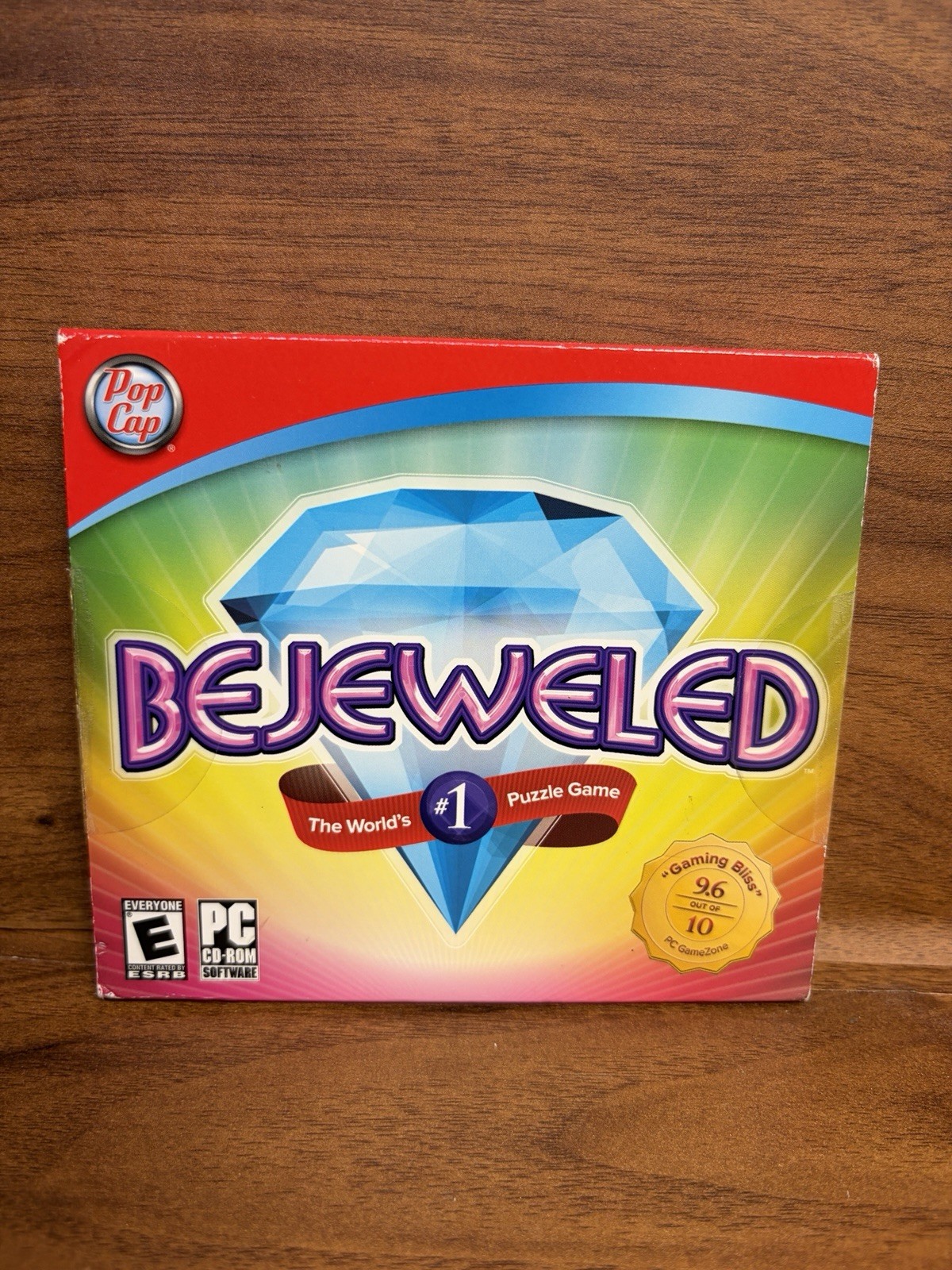 BEJEWELED – WORLD’S #1 PUZZLE PC CD-ROM GAME, WIN 98/XP/VISTA, GEM-SWAPPING FUN