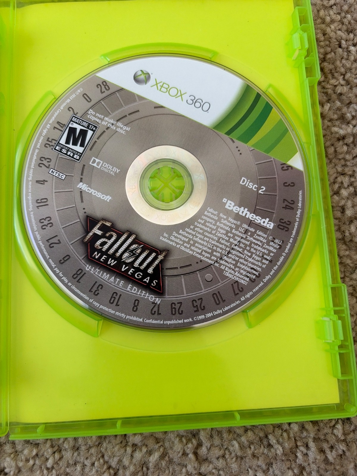 Fallout: New Vegas – Ultimate Edition Disc 2 Only Xbox 360