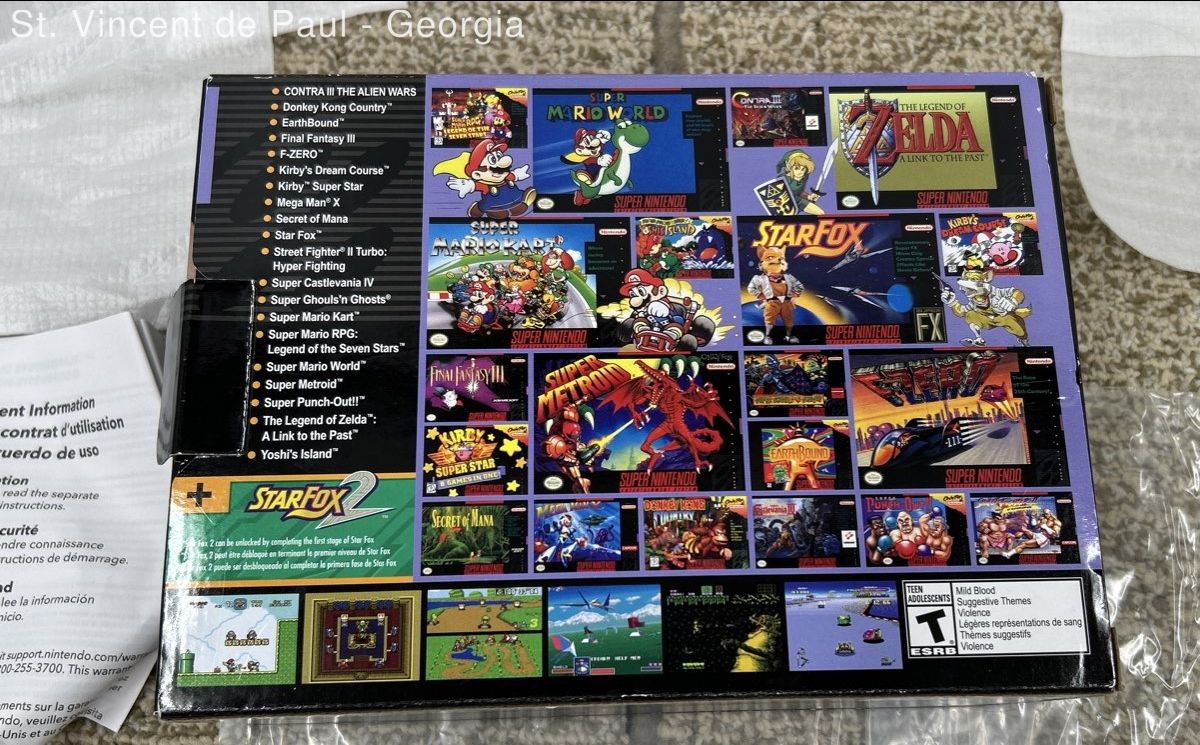 Super Nintendo SNES Classic Edition Mini BOX ONLY With Original Packaging VGC