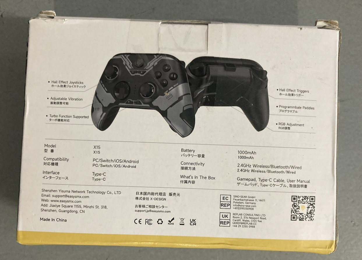 EasySMX X15 Wireless Controller With Hall Effect Sticks
