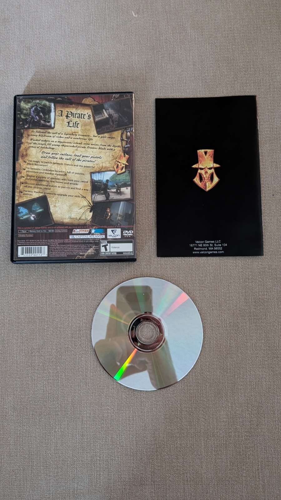 PlayStation 2 PS2 Game Pirates Legend Of The Black Buccaneer CIB Complete In Box