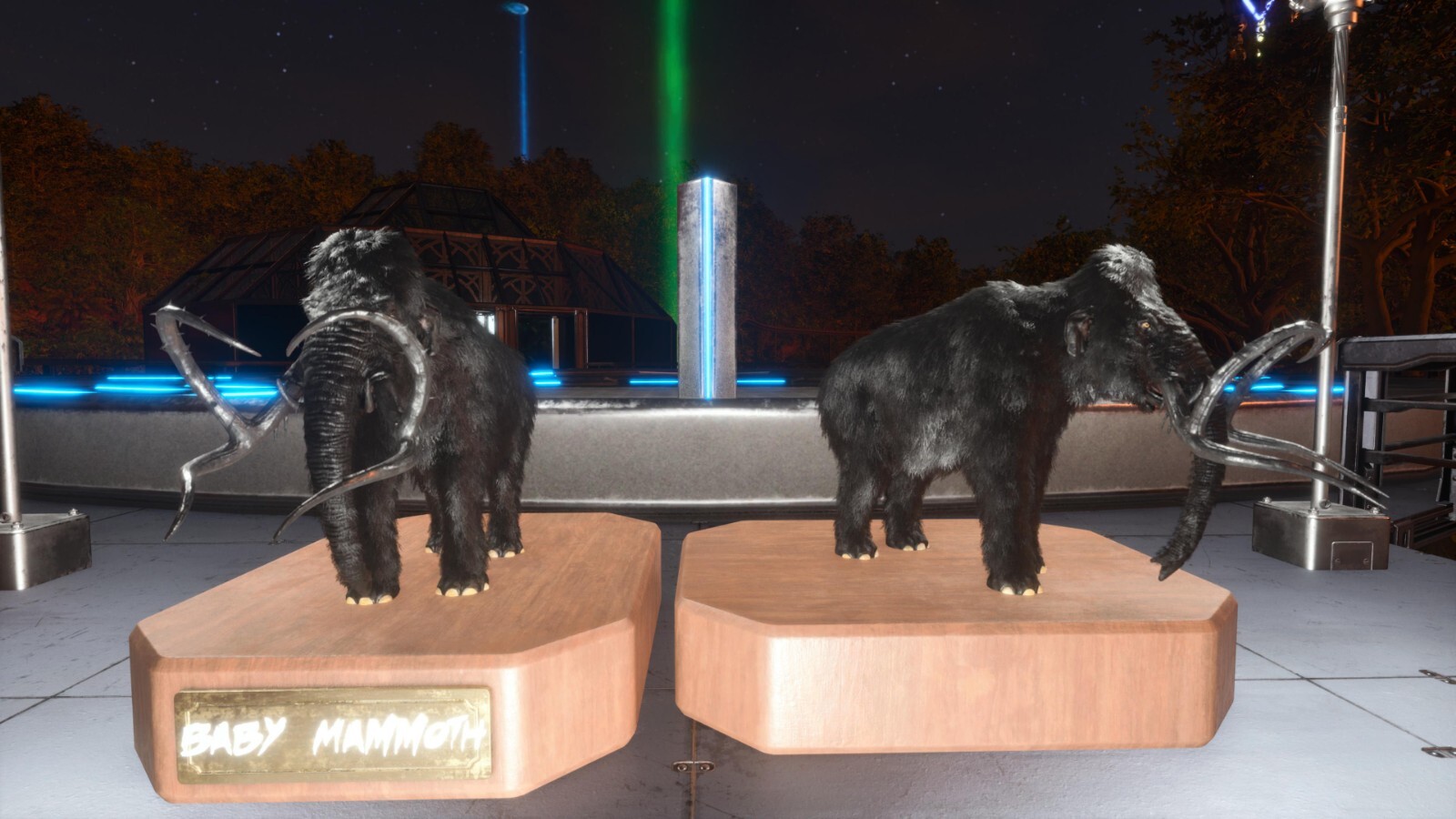 ARK ASCENDED PVE OFFICIAL PAIR BABY MAMUTE BLACK ID79 TOP STATUS PC/XBOX/PS5