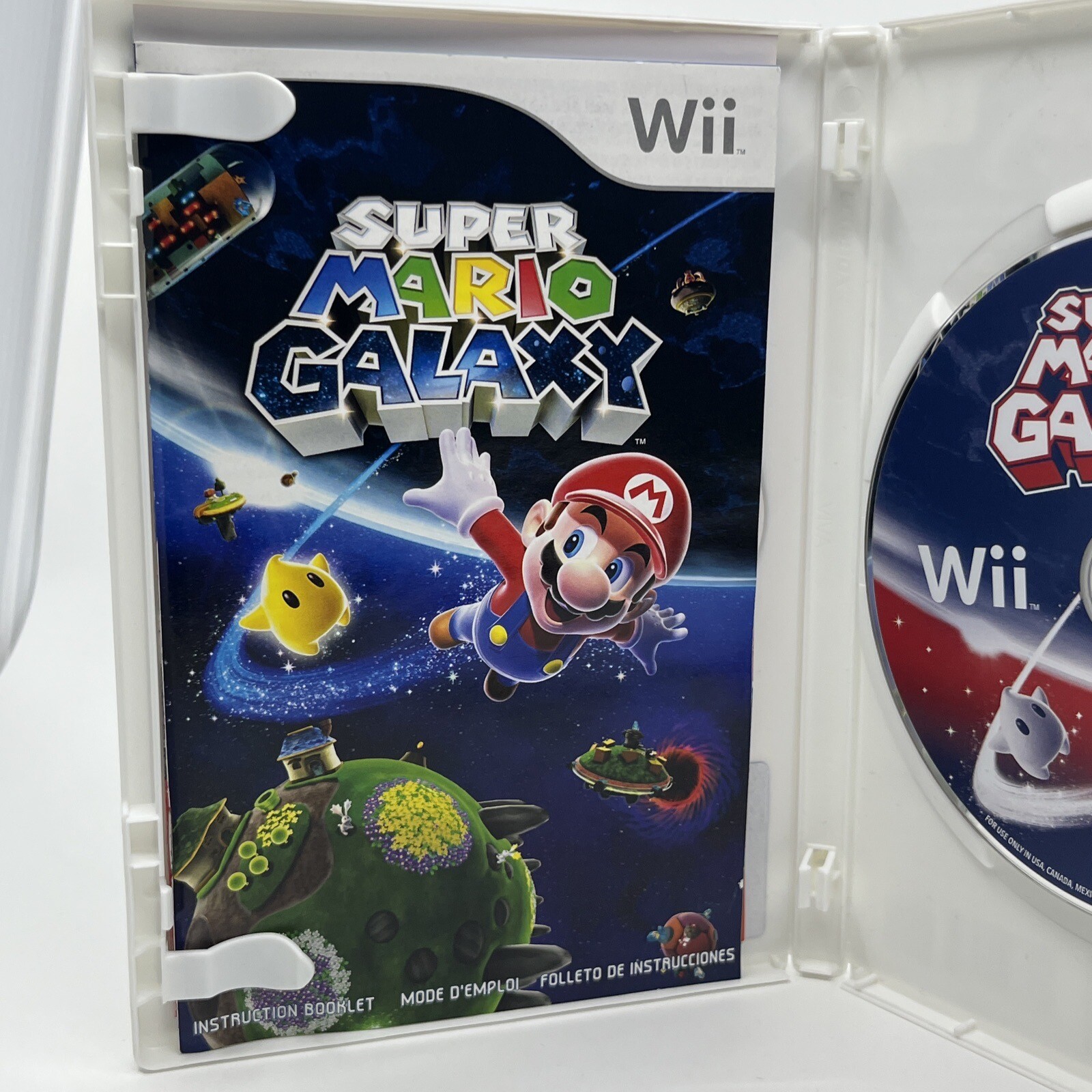Super Mario Galaxy (Nintendo Wii, 2007) Clean! CIB Complete w/ Manual – Tested!