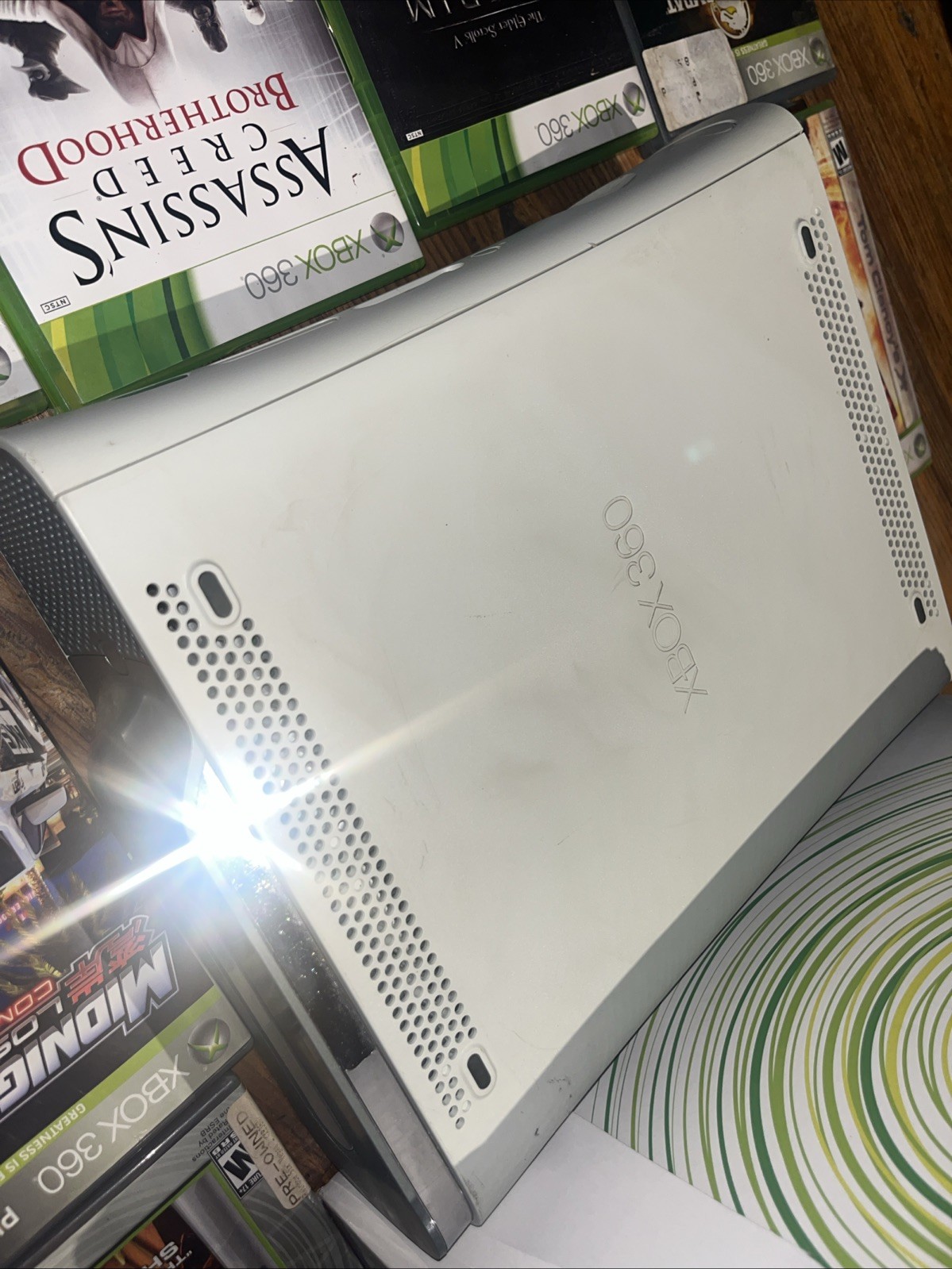 Xbox 360 White 60gb Console bundle w/ games & Original Box