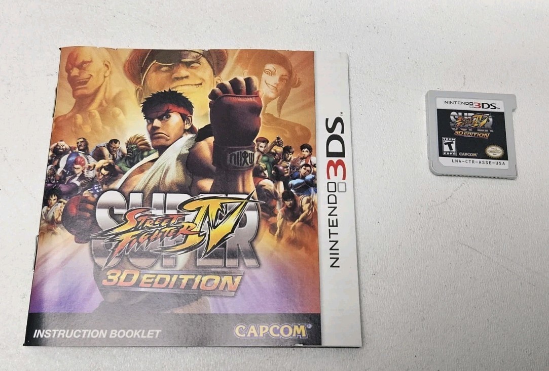 Super Street Fighter IV – Lenticular Slip – 3D Edition (Nintendo 3DS, 2011) CIB