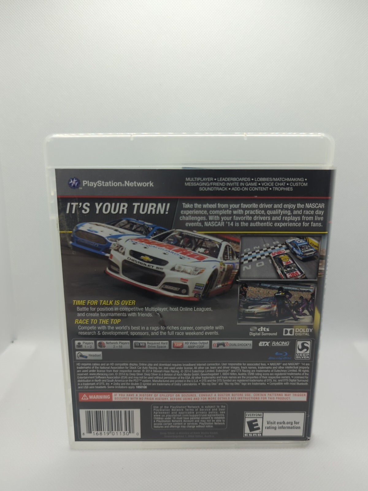 PlayStation 3 PS3 NASCAR 14 (Deep Silver, 2014) **CIB, CLEANED**
