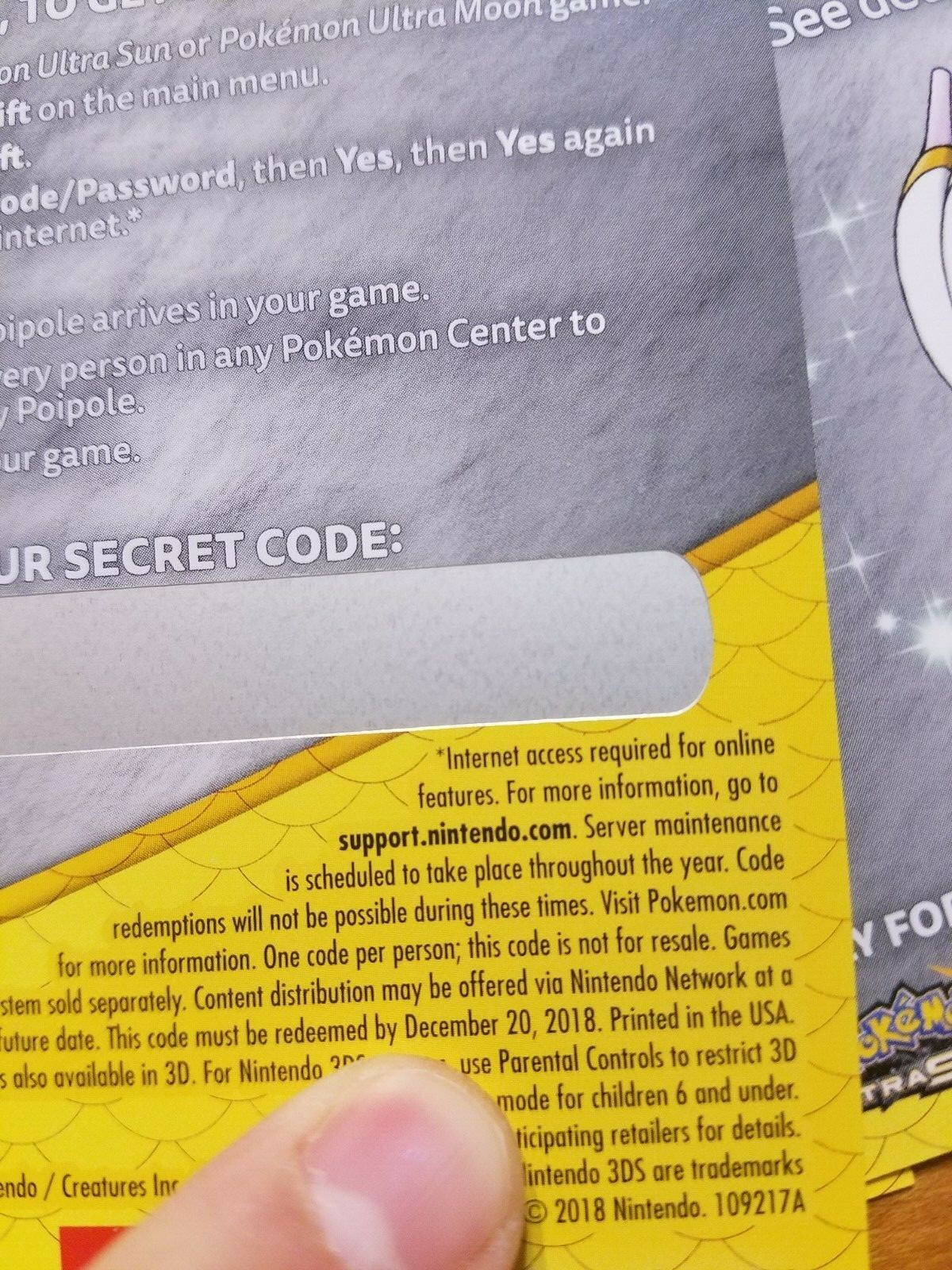 POKEMON Shiny Poipole Ultra Sun & Moon ONLY 36 Cards Code GameStop EXPIRED LOT