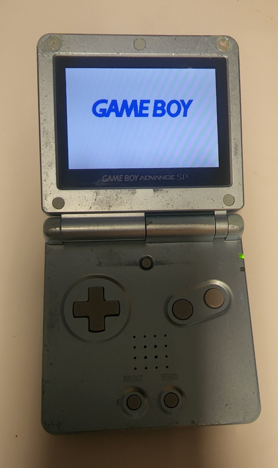 Nintendo GameBoy Advance GBA SP Pearl Blue AGS-101 Console *Read Description**