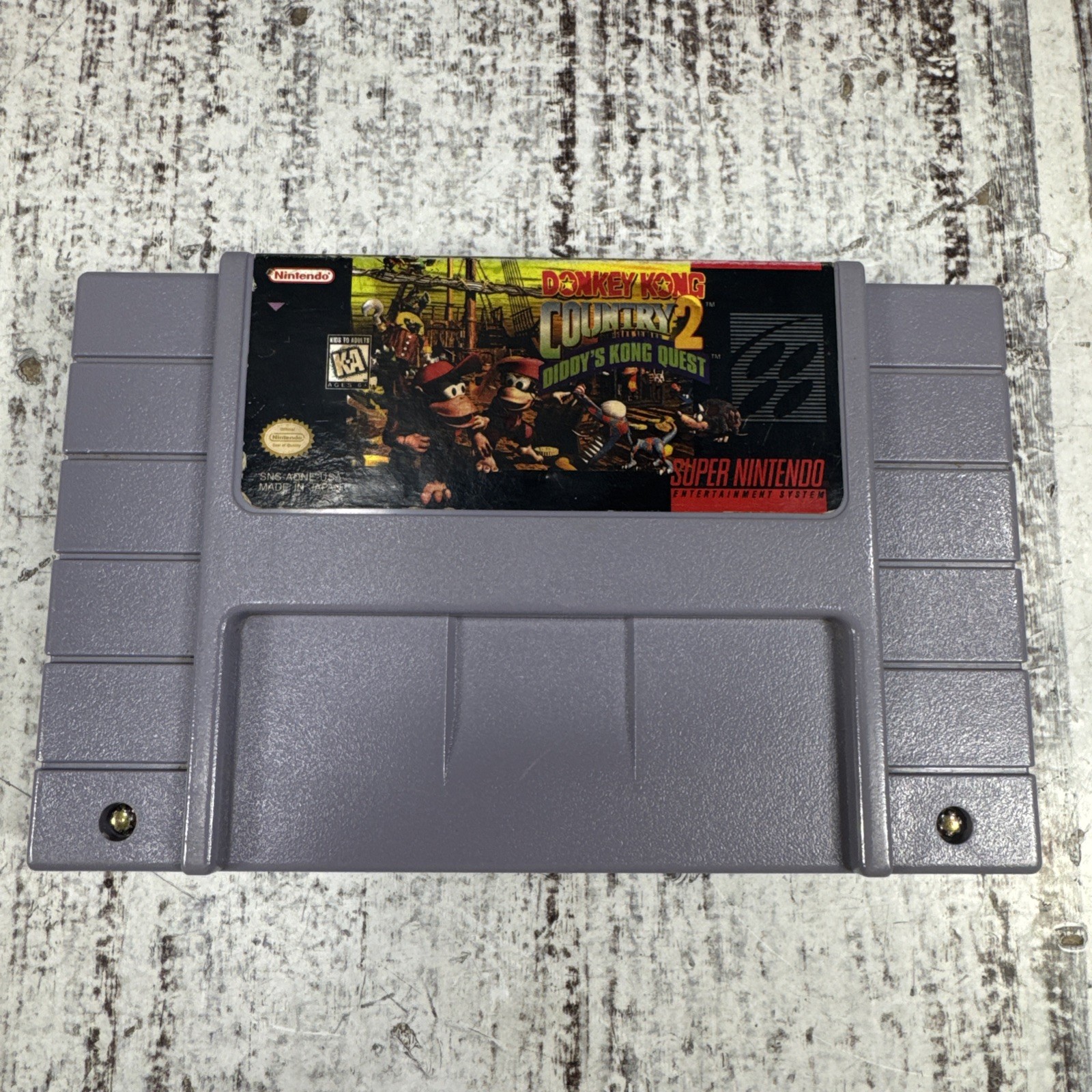 Donkey Kong Country 2 Diddy’s Super Nintendo Snes Cleaned & Tested Authentic