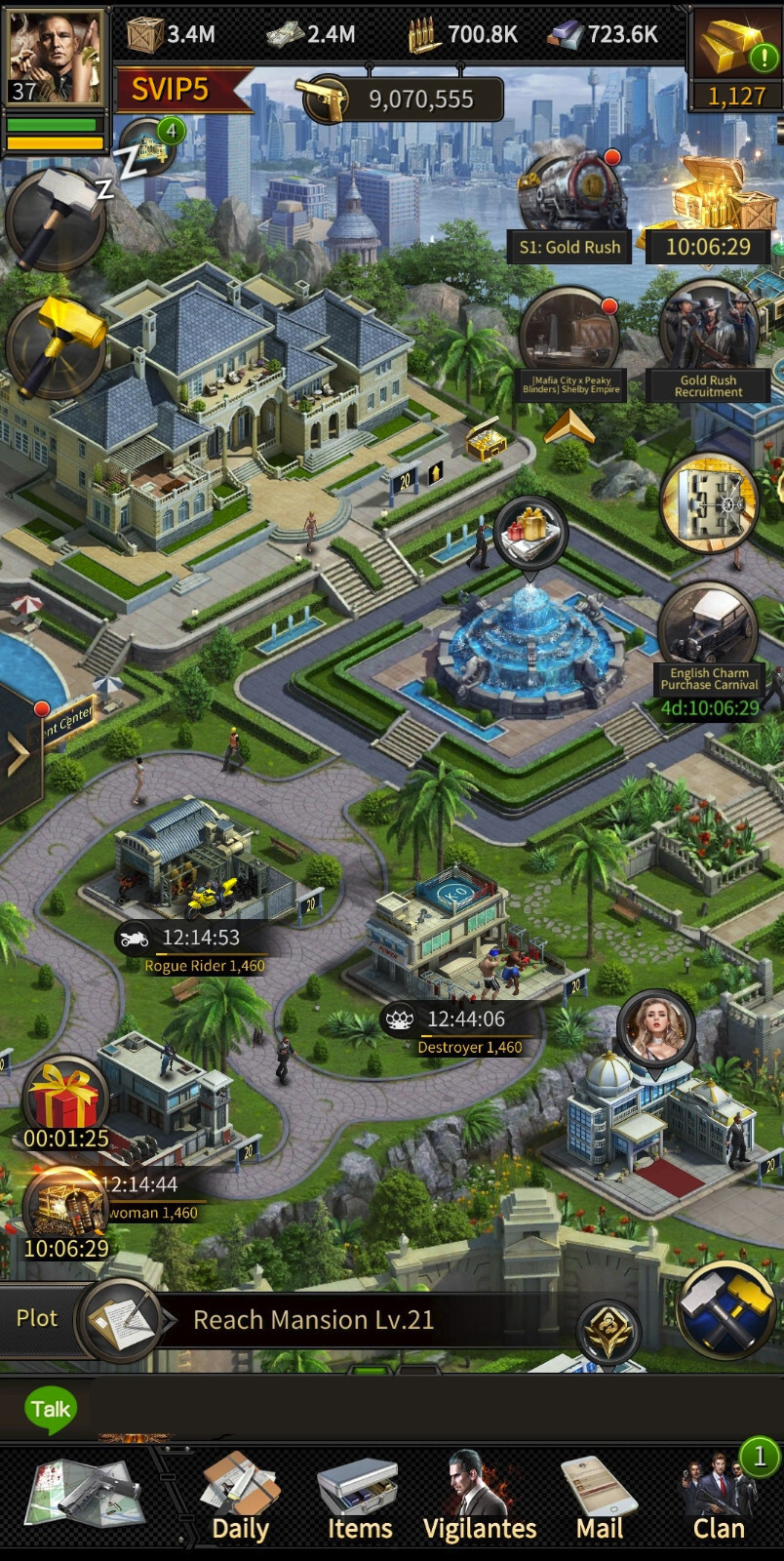 MAFIA CITY All buildings Level 21 Strategy Mobile Game Android iOS Godfather