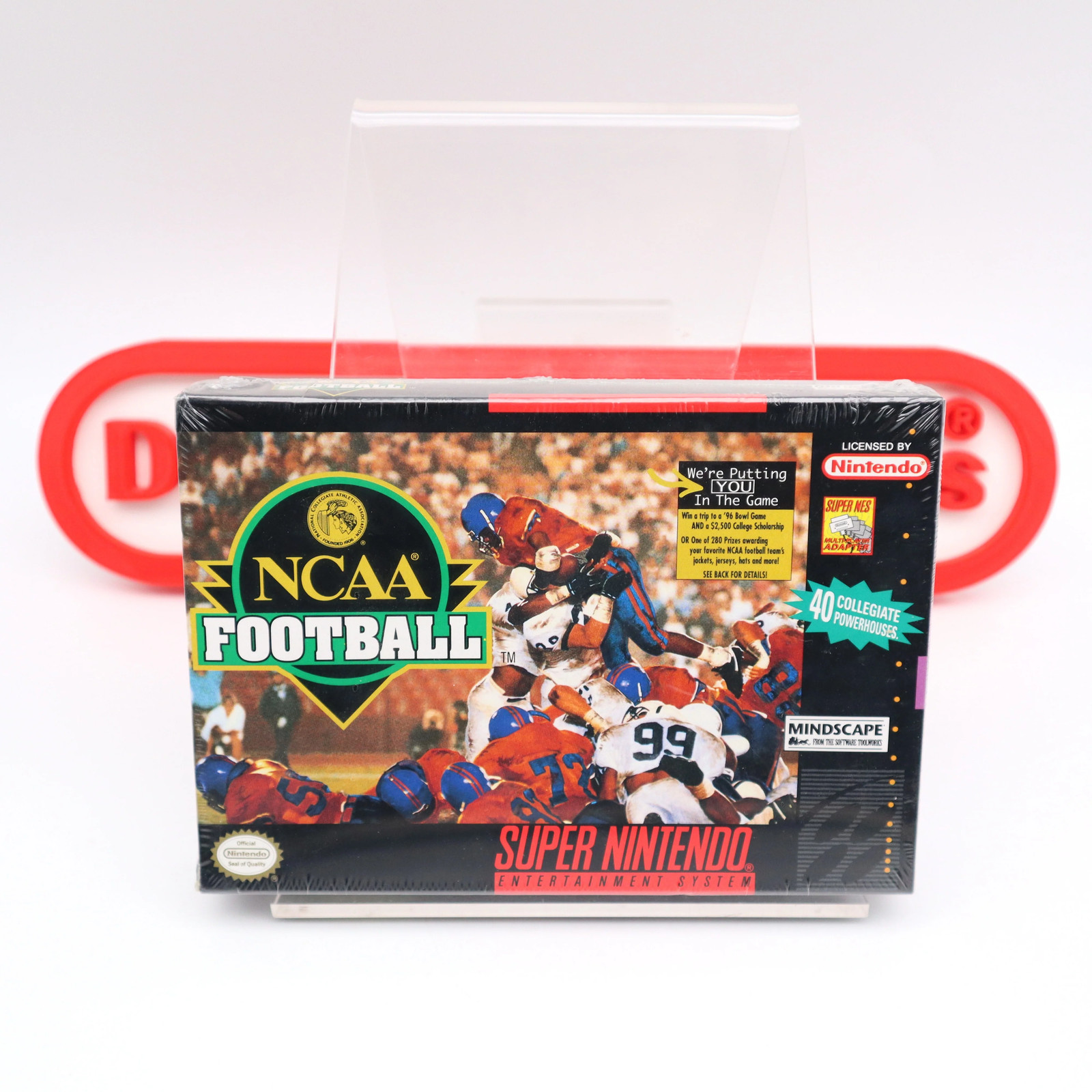 SNES Super Nintendo NCAA COLLEGE FOOTBALL – NEW & Factory Sealed with V-Seam!