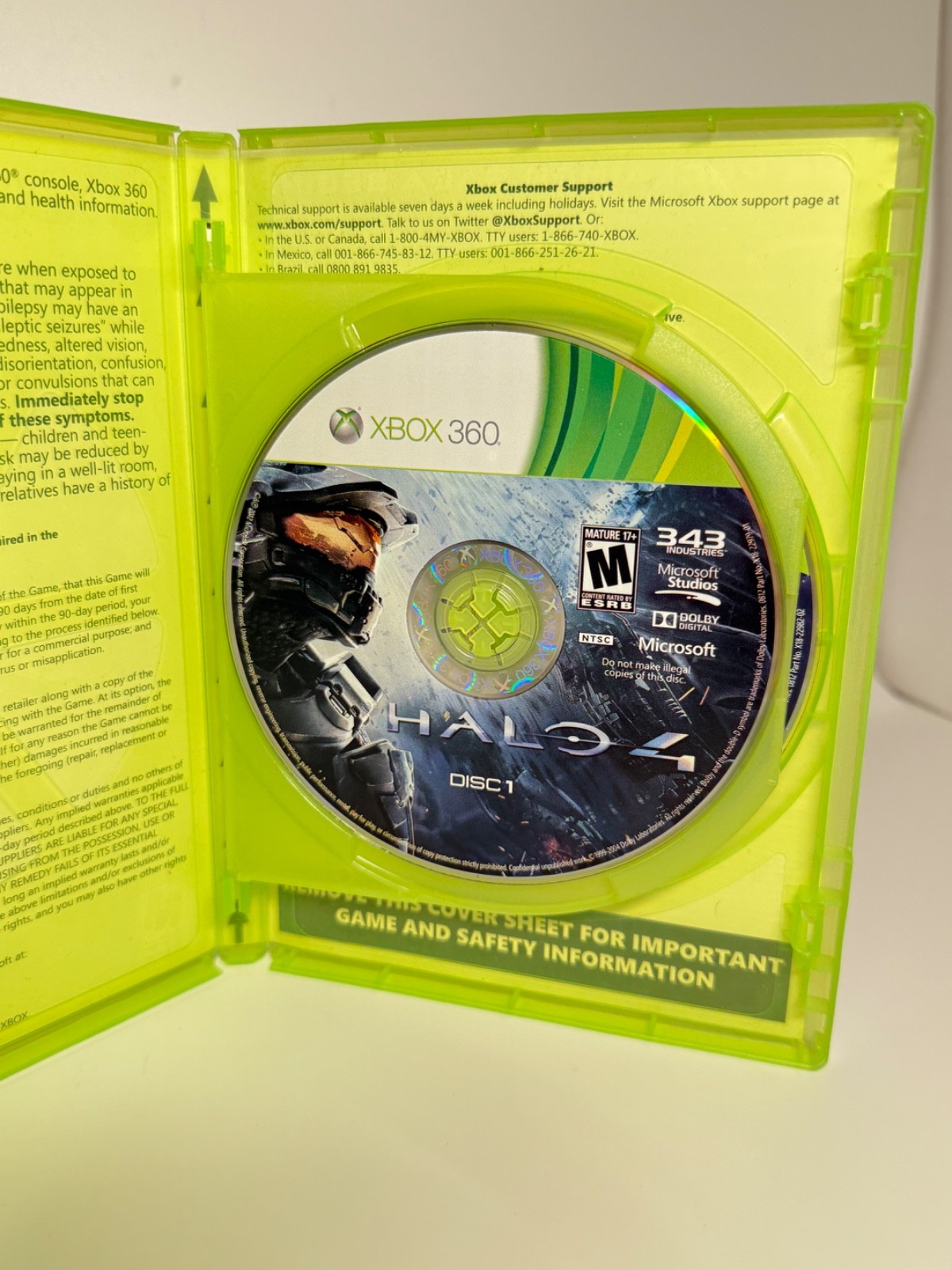 2012 Xbox 360 HALO 4 343 industries-Tested Authentic