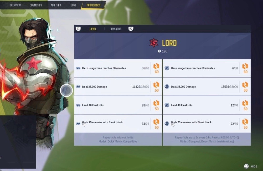 Marvel Rivals – Lord Hero Level Proficiency Increase, Done 1-3 DAYS! PC/PS5/XBOX