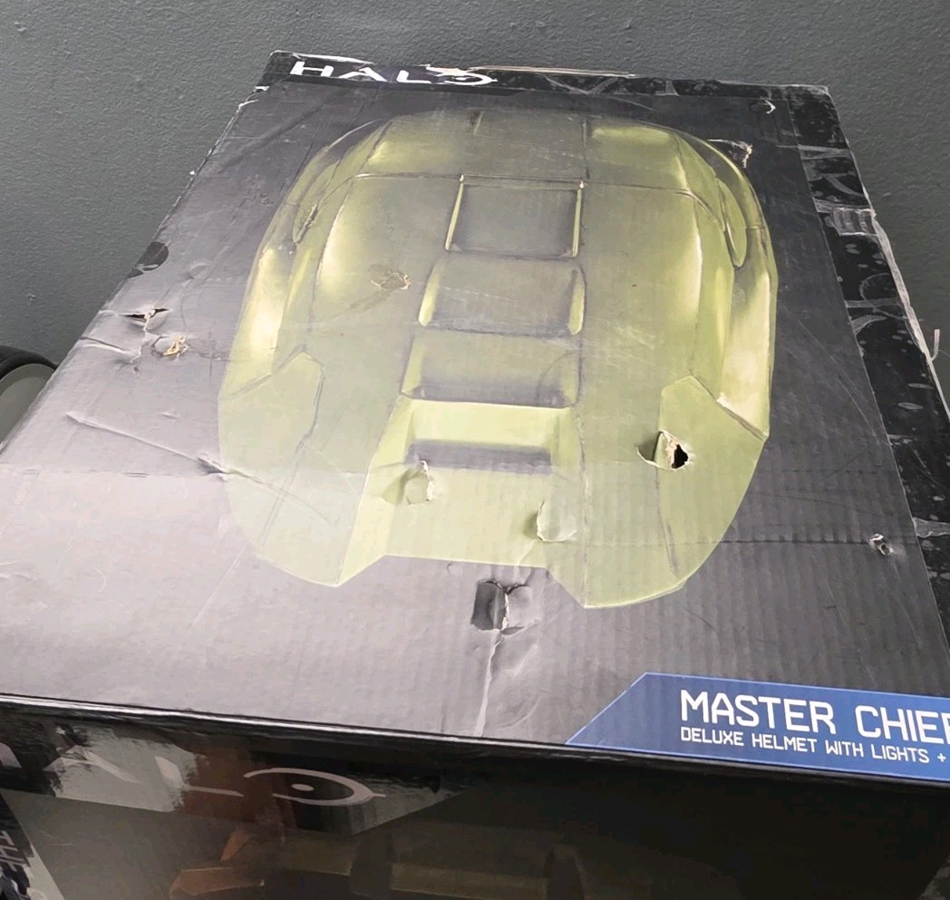 Jazwares The Spartan Collection Master Chief Deluxe Helmet Complete In Box Works