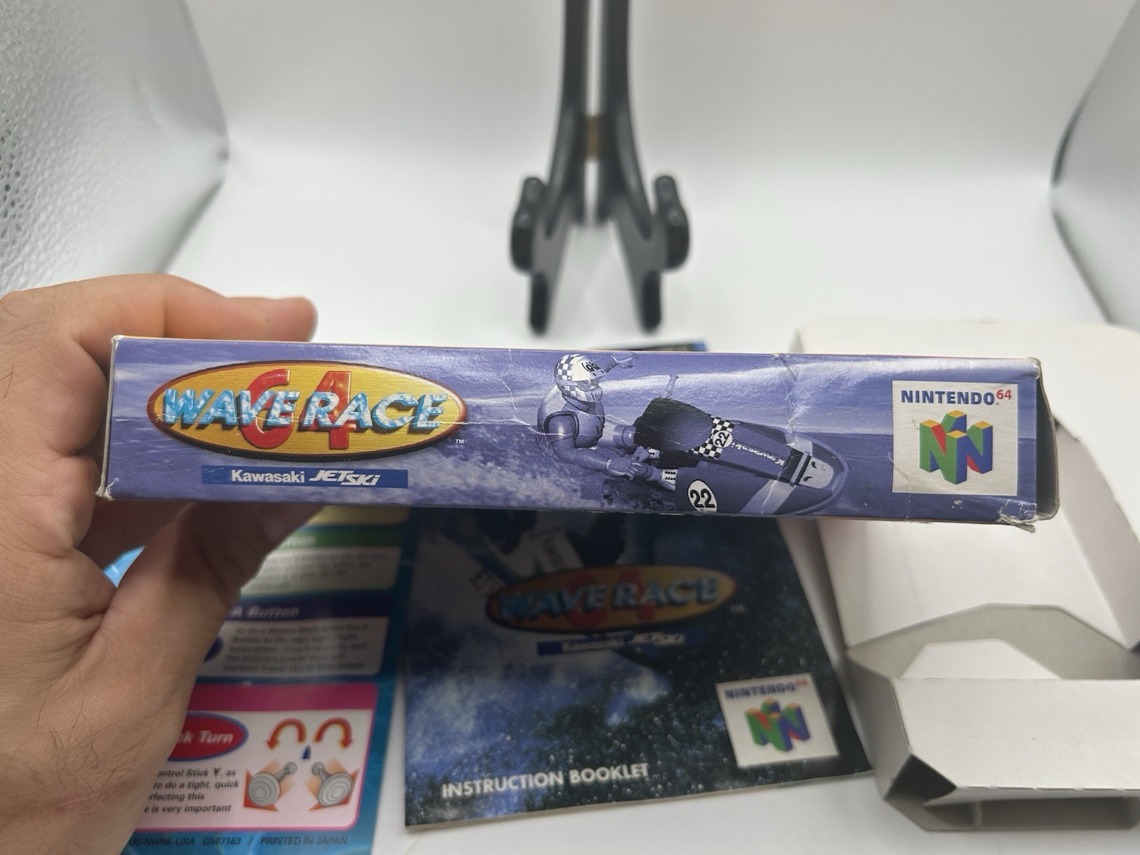 Nintendo 64 Wave Race 64 Box & Manual Only w/Operation Card No Game Damage*