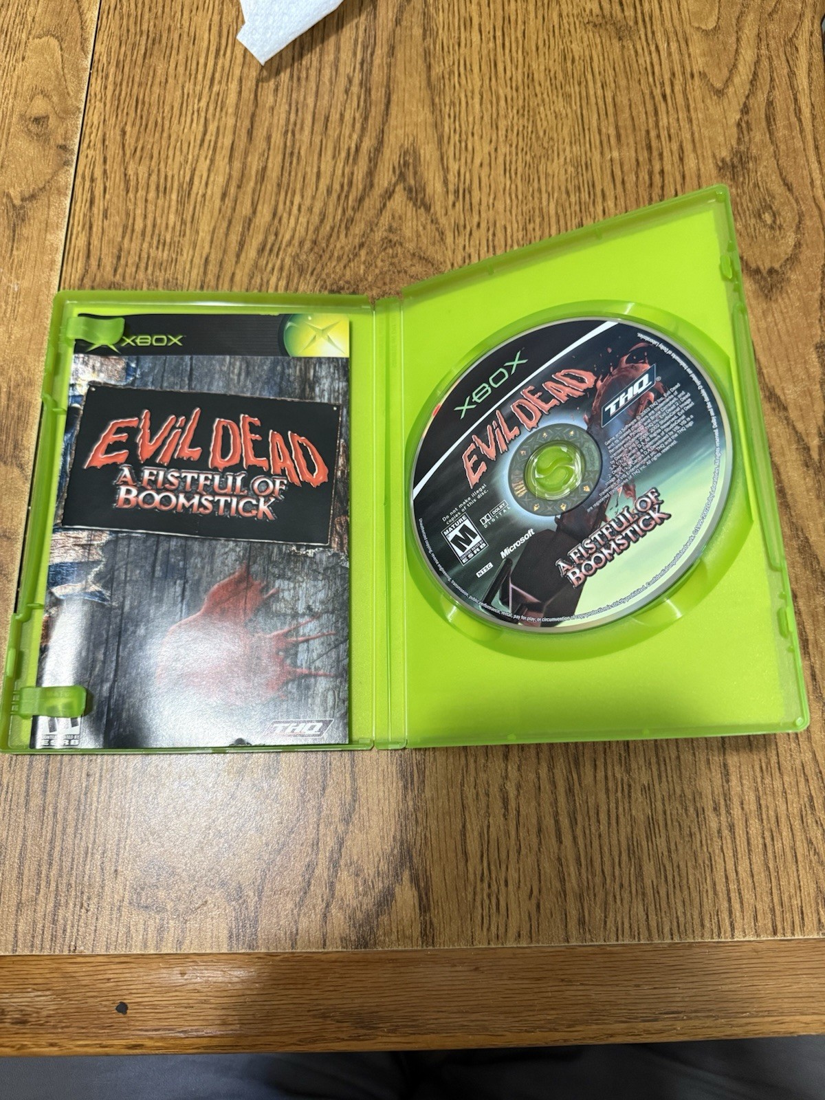 Evil Dead: A Fistful of Boomstick (Microsoft Xbox, 2003) Complete Tested & Works