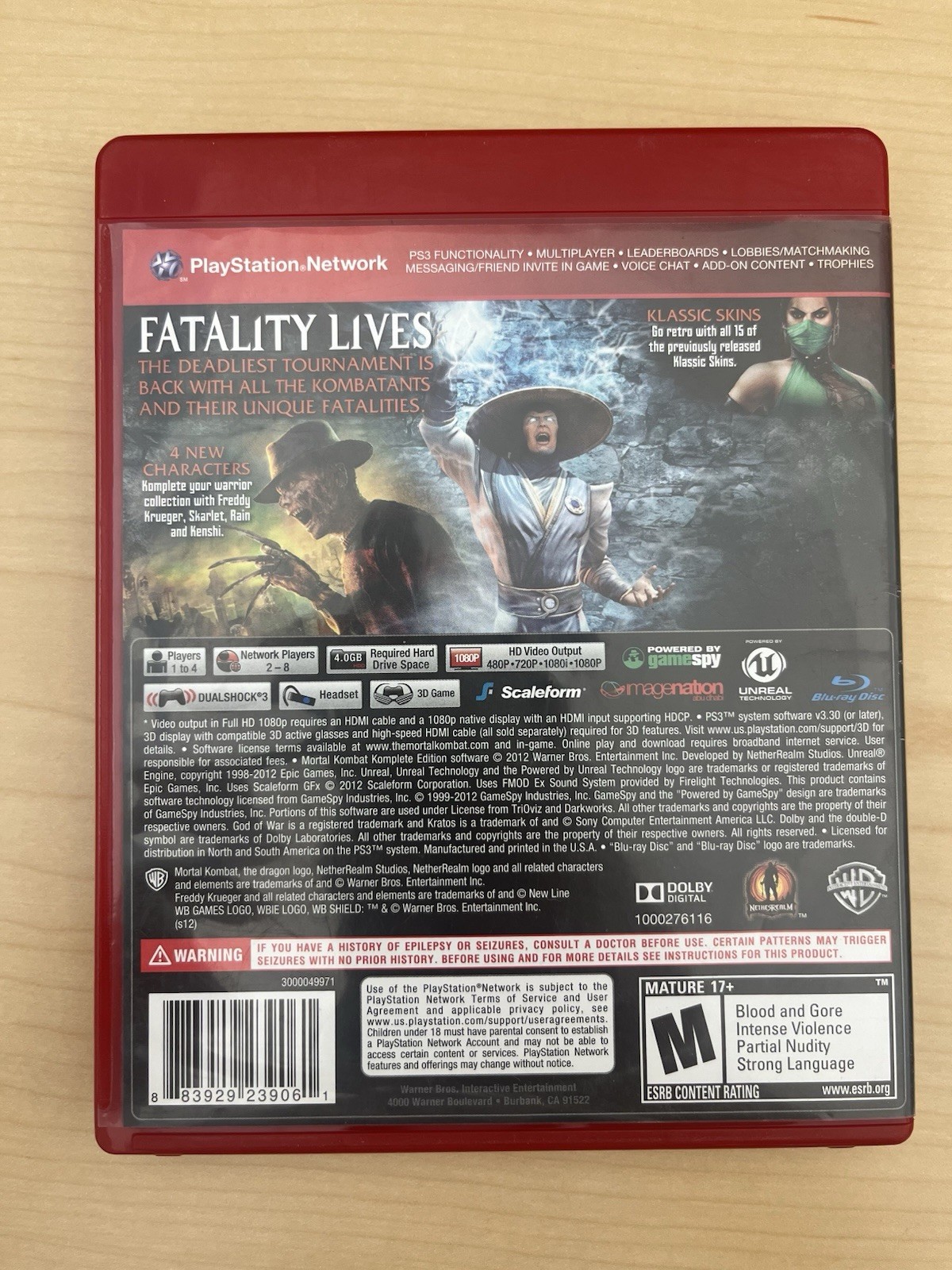 Mortal Kombat Komplete Edition (Greatest Hits) PS3 – Playstation 3