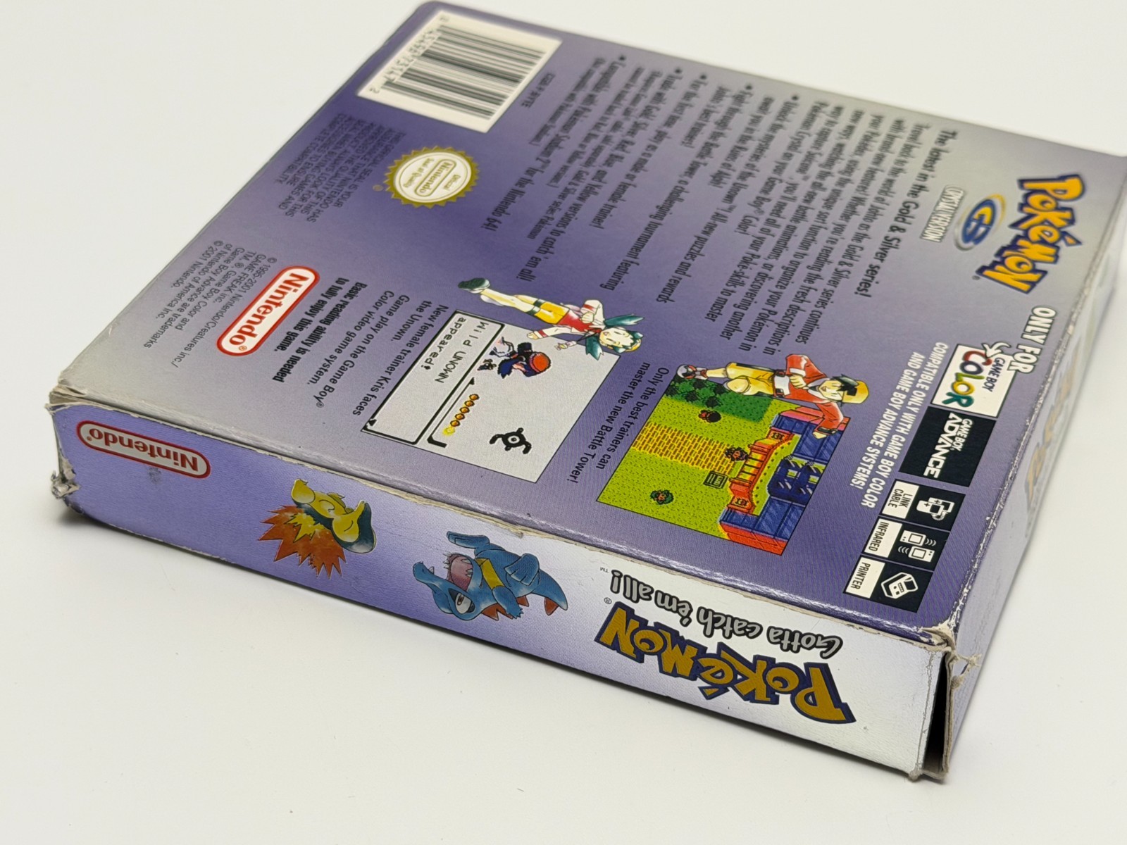 Pokemon Crystal Version (Nintendo Game Boy Color) Complete in se{ies ERROR Box