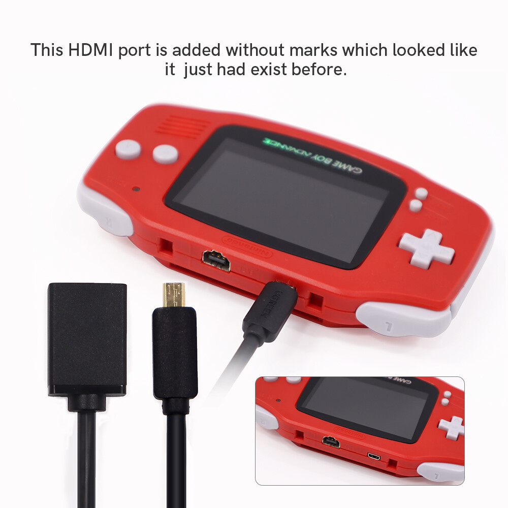 2 Wire HDMI Kit GBA HDMI Adapter Kit For 32 Pin Gameboy Advance GBA Console