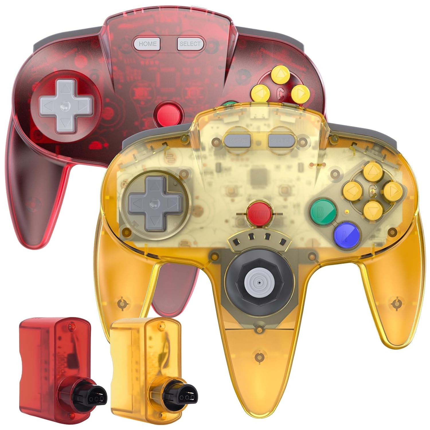 2.4 GHz Wireless N64 Controller, Compatible with N64 Console – Built-in Rumble