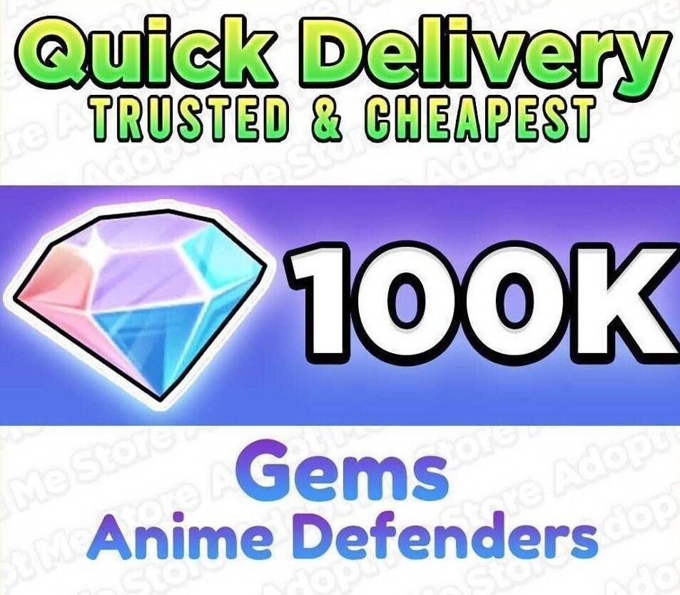 Anime Defenders | ROBLOX | 100K – 5M GEMS | CHEAPEST PRICE & FAST DELIVERY
