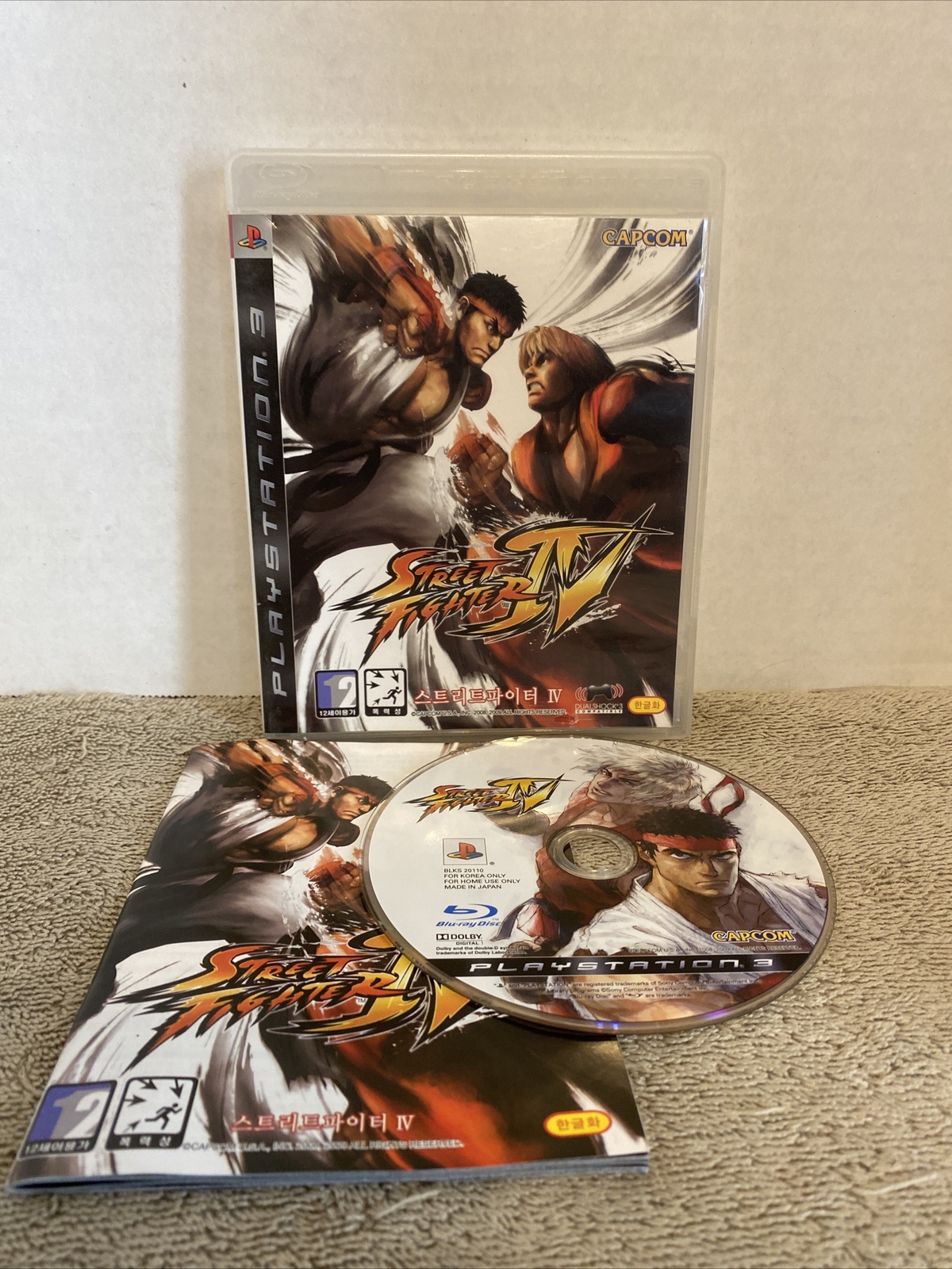 Street Fighter 4 IV PlayStation 3 PS3 KOREA KOREAN IMPORT w/ Manual RARE VHTF