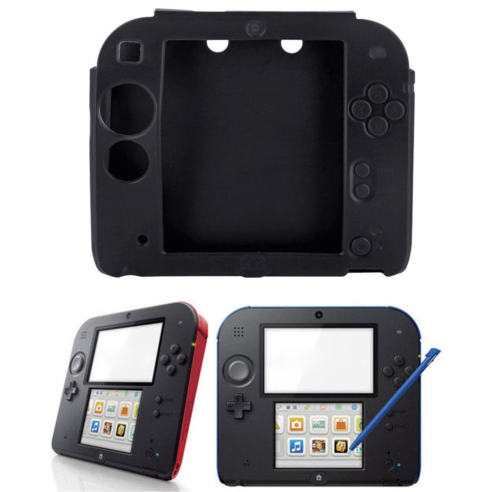 Soft Protective Silicone Rubber Gel Skin Cover Case for Nintendo 2DS Anti-Slip