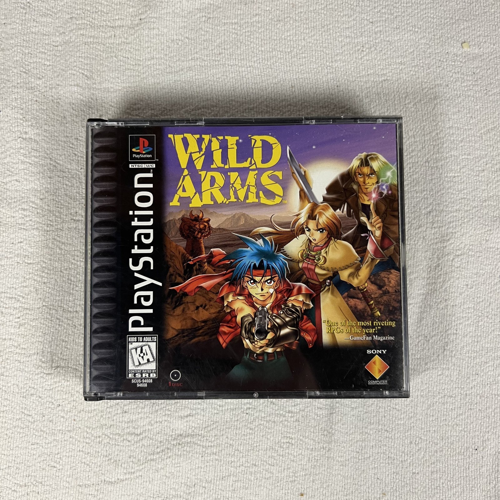 Wild Arms PS1 Sony PlayStation 1 Complete CIB Black Label Tested RPG