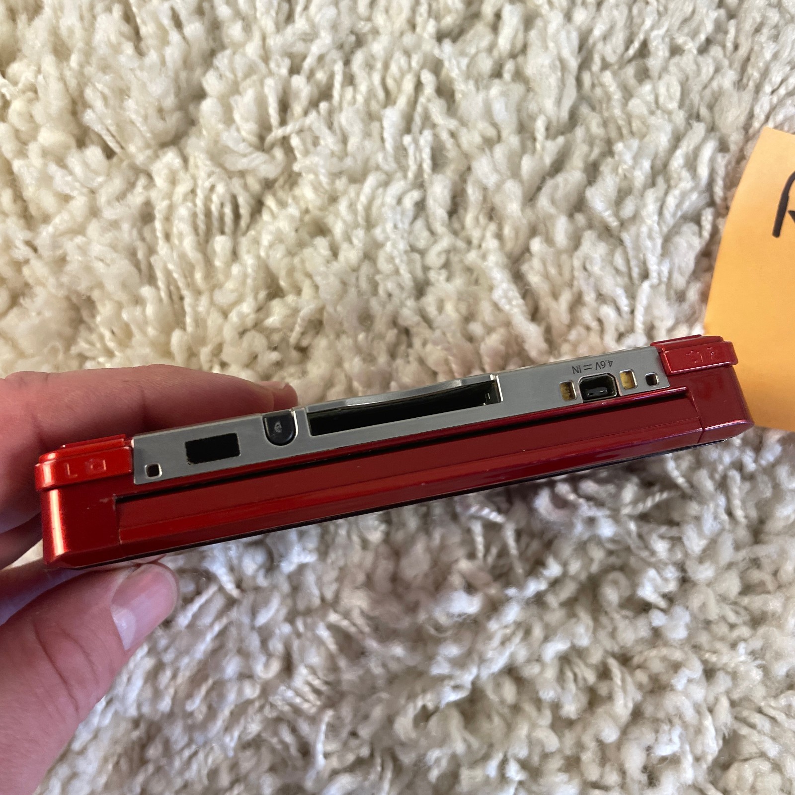Nintendo 3DS Flame Red Handheld Console System CTR-001 READ