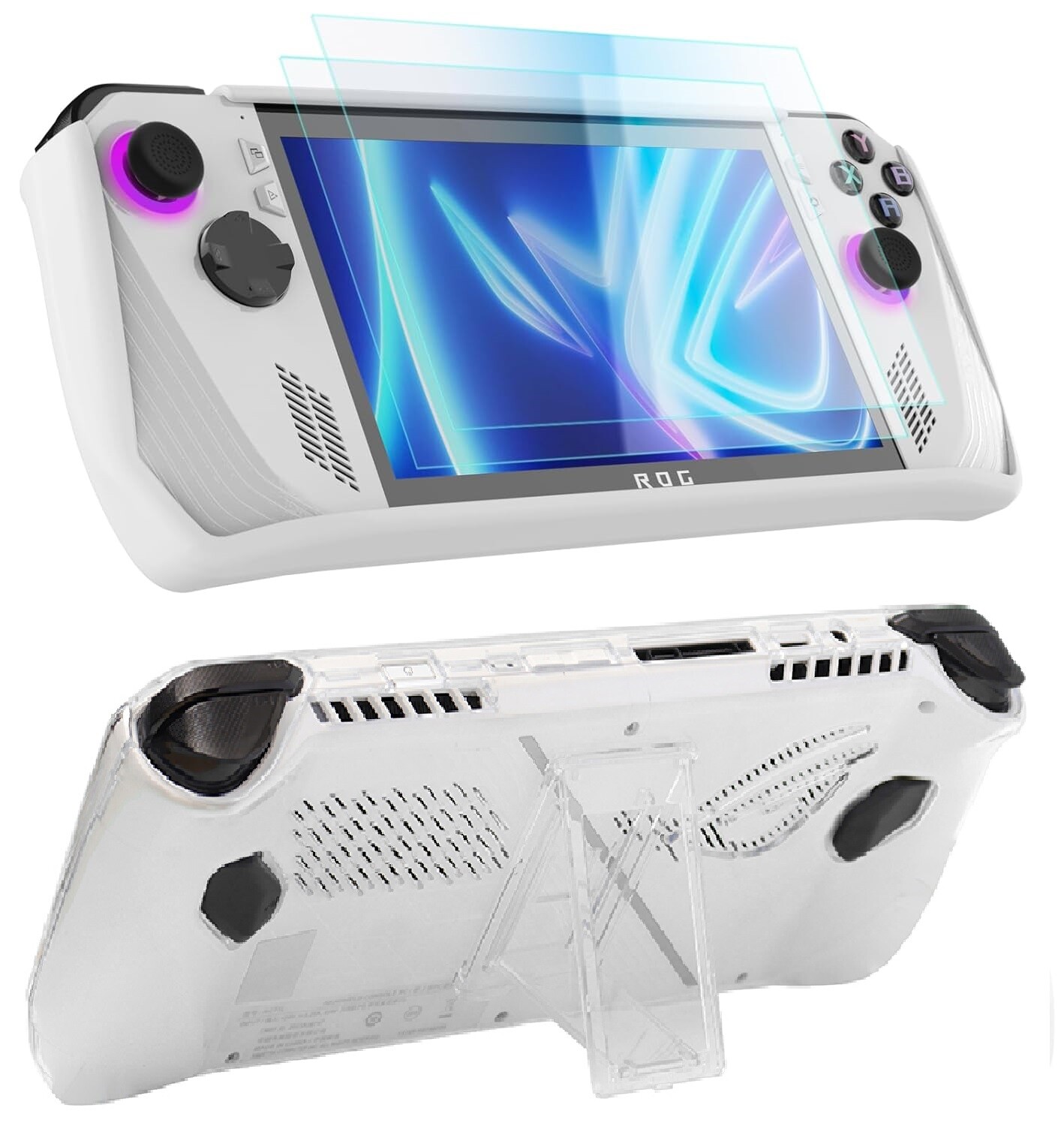 Case for ASUS ROG Ally Gaming Console Ultra Clear Protective Hard PC Grip Cover
