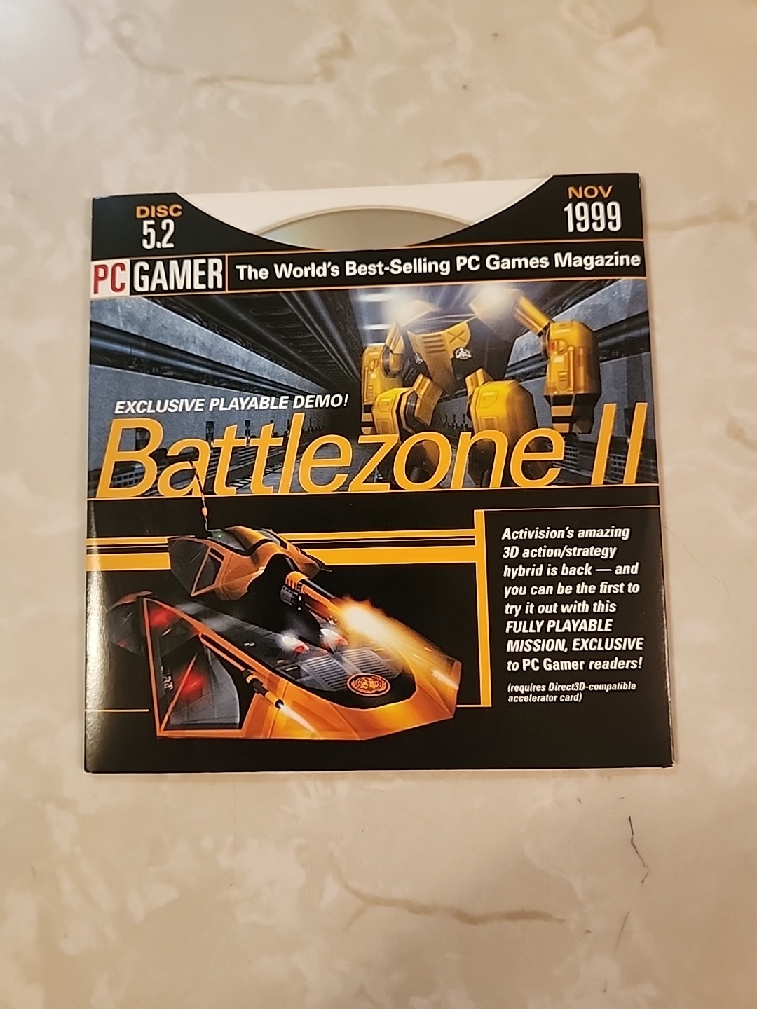 PC Gamer Demo Battlezone 1(Disc 3.13 Apr98), 2 (Disc 5.2 Nov 99) w Madden 00