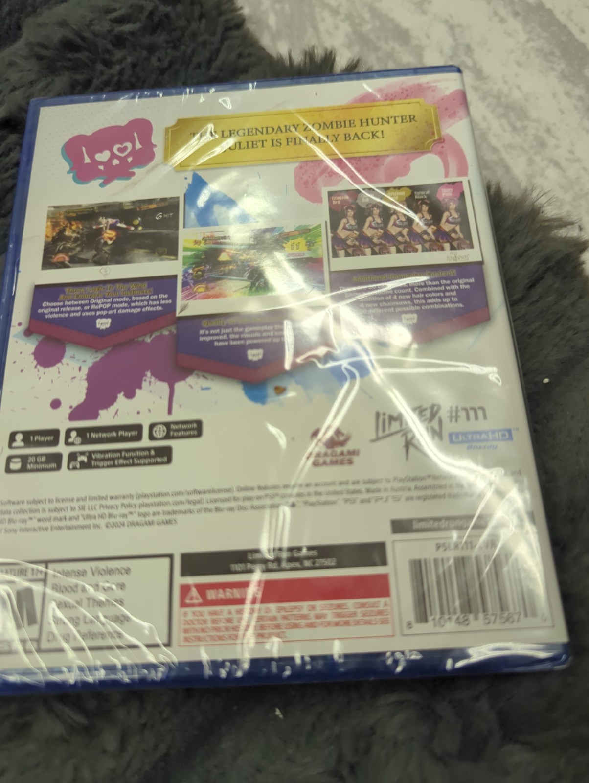 BRAND NEW LOLLIPOP CHAINSAW REPOP LIMITED RUN GAMES PS5 U.S. ESRB VERSION!