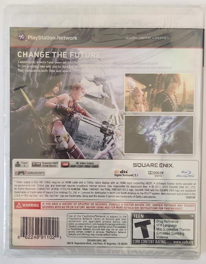 Final Fantasy XIII-2 PS3 Brand New Game (2012 RPG)
