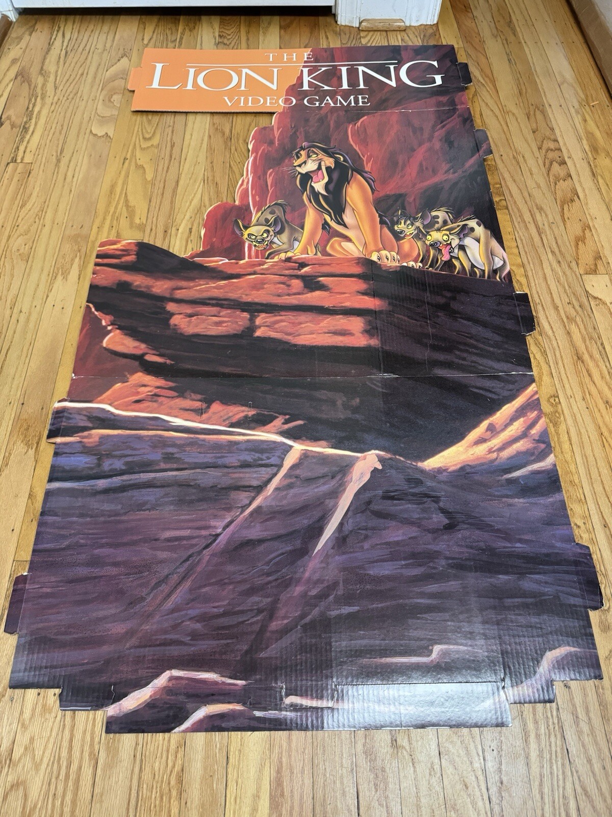 VTG Nintendo SNES Sega Genesis DISNEY LION KING Game Store Display Sign Standee