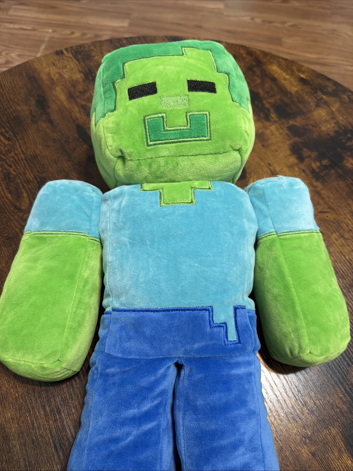 Mojang Minecraft Zombie Steve Creeper Jinx Green Plush Doll Pillow 18”