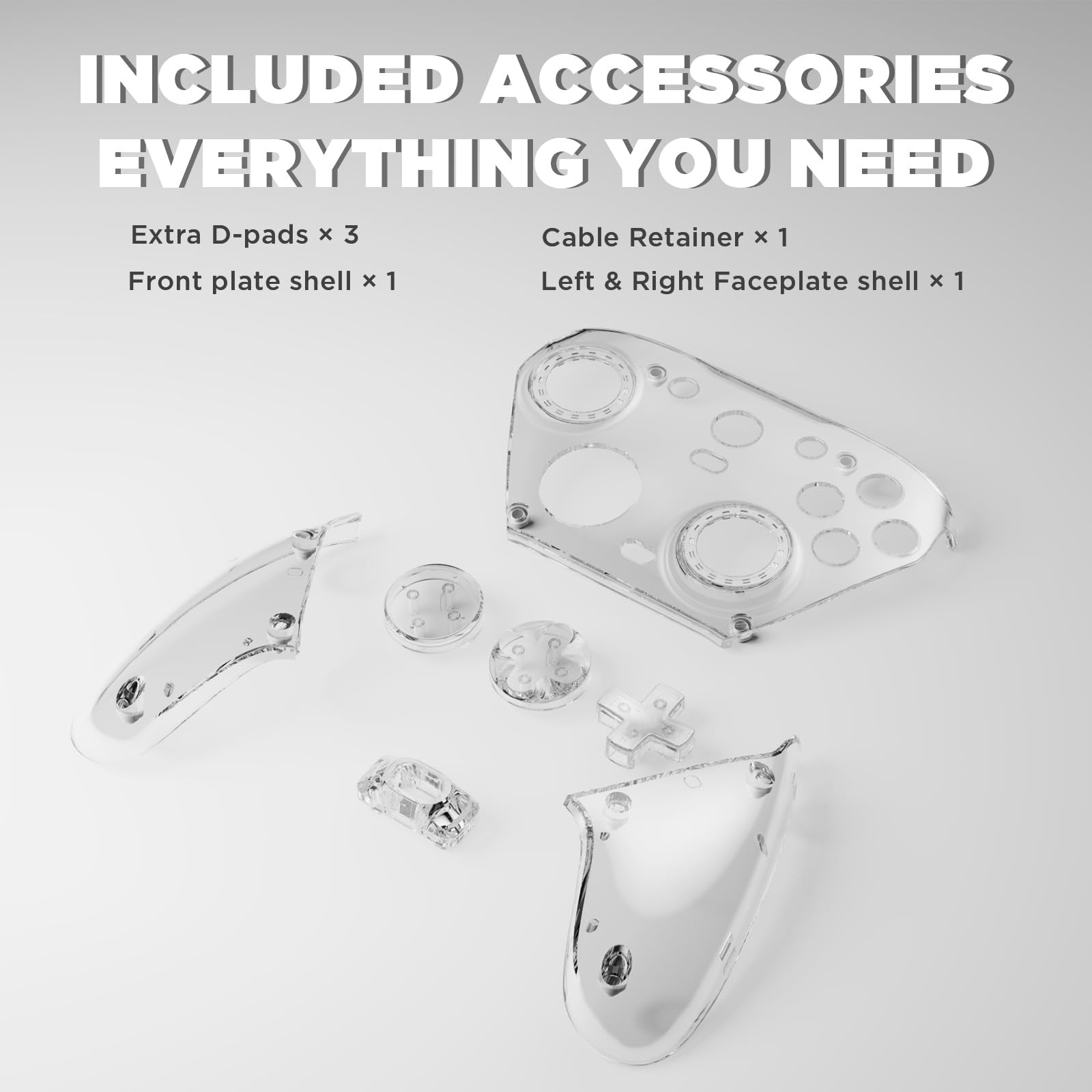 Magnetic Clear Faceplates for GameSir G7 , Swappable Faceplates with GameSir …
