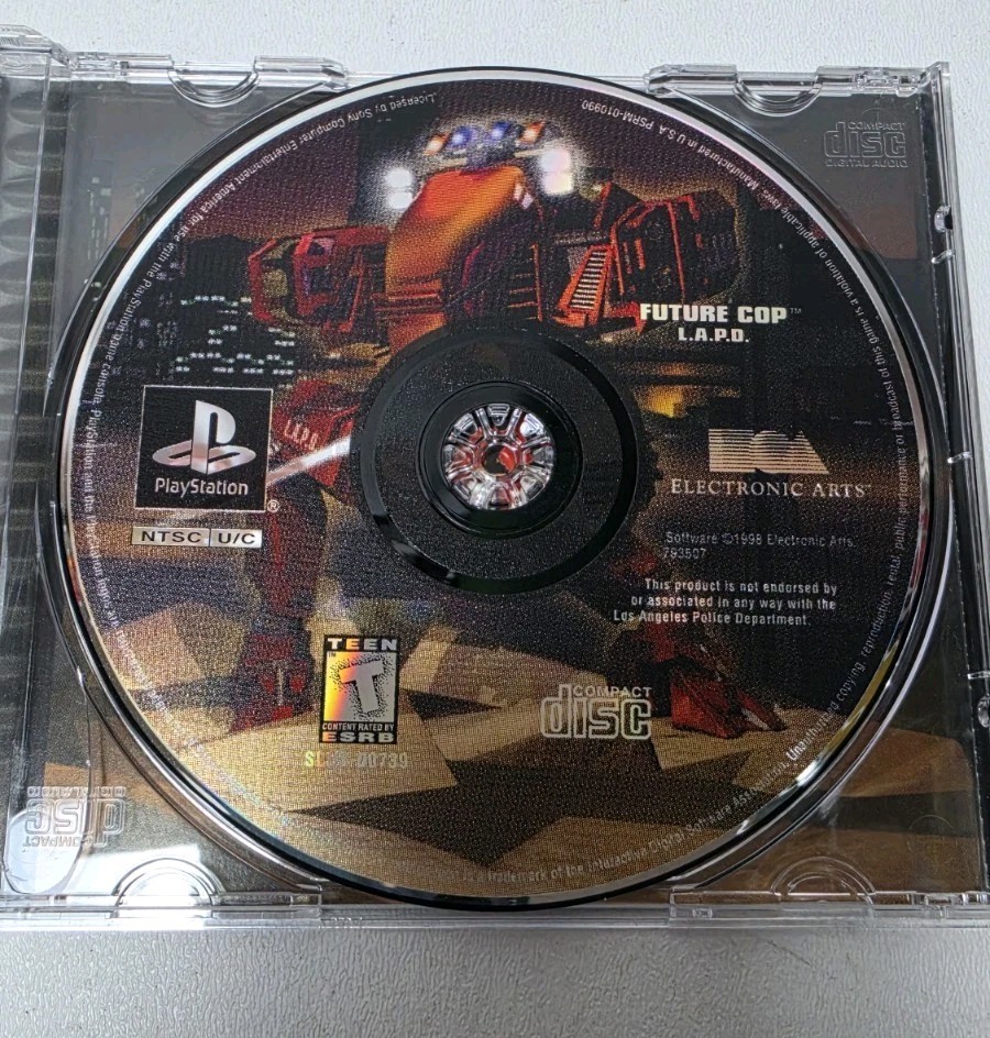 FUTURE COP LAPD Sony PlayStation PS1 1998 No Manual Tested Works