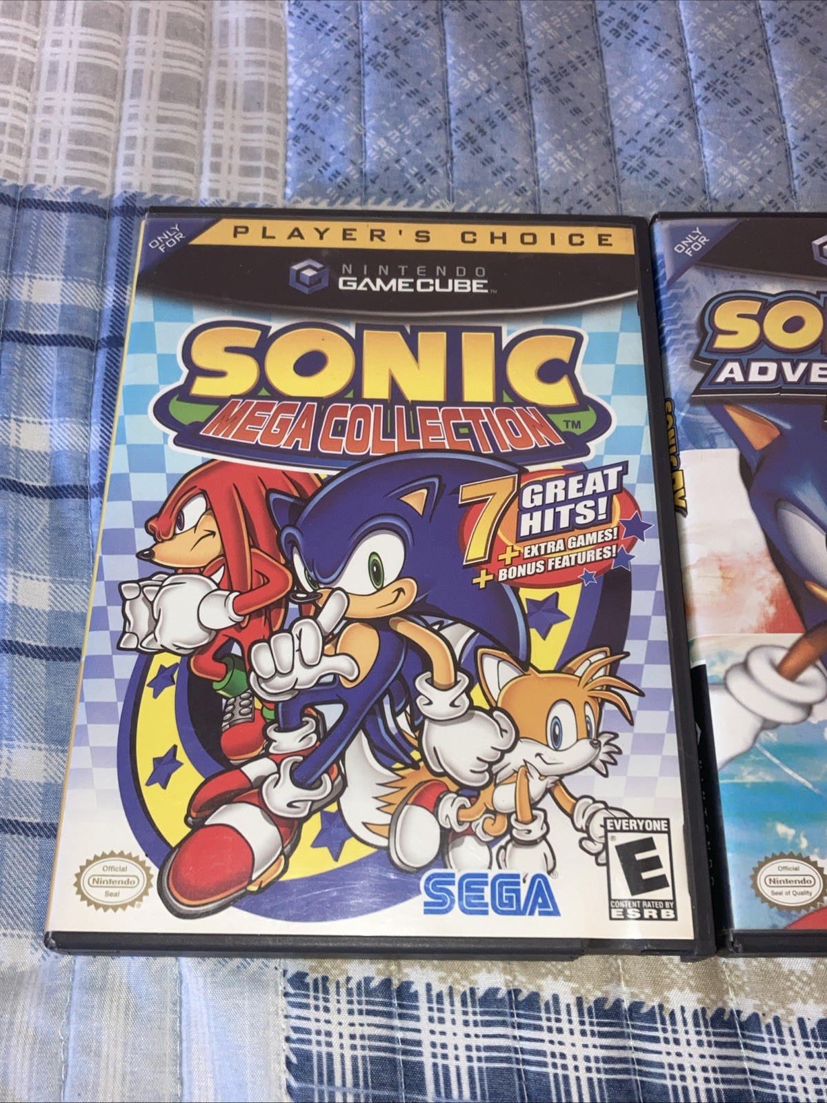 Sonic Adventure DX & Mega Collection Nintendo GameCube CASES ONLY – NO GAMES