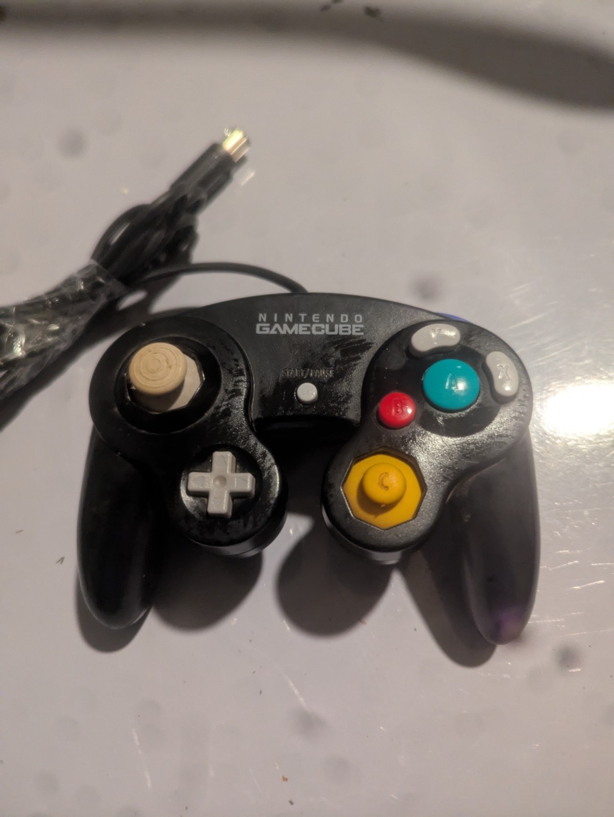 Nintendo GameCube OEM Black Controller Authentic DOL-003 Tested & Working