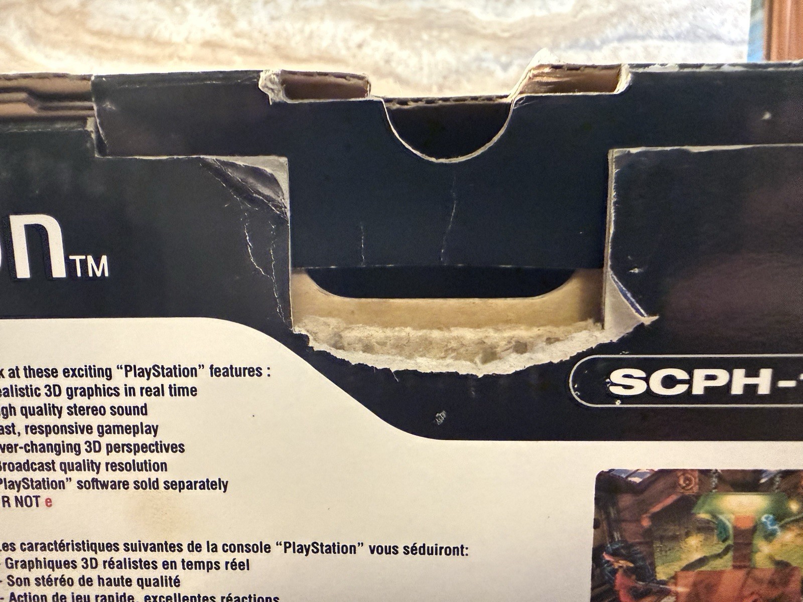 Sony PlayStation One PS1 Video Game Console Gray Box Demo Foam Memory Card