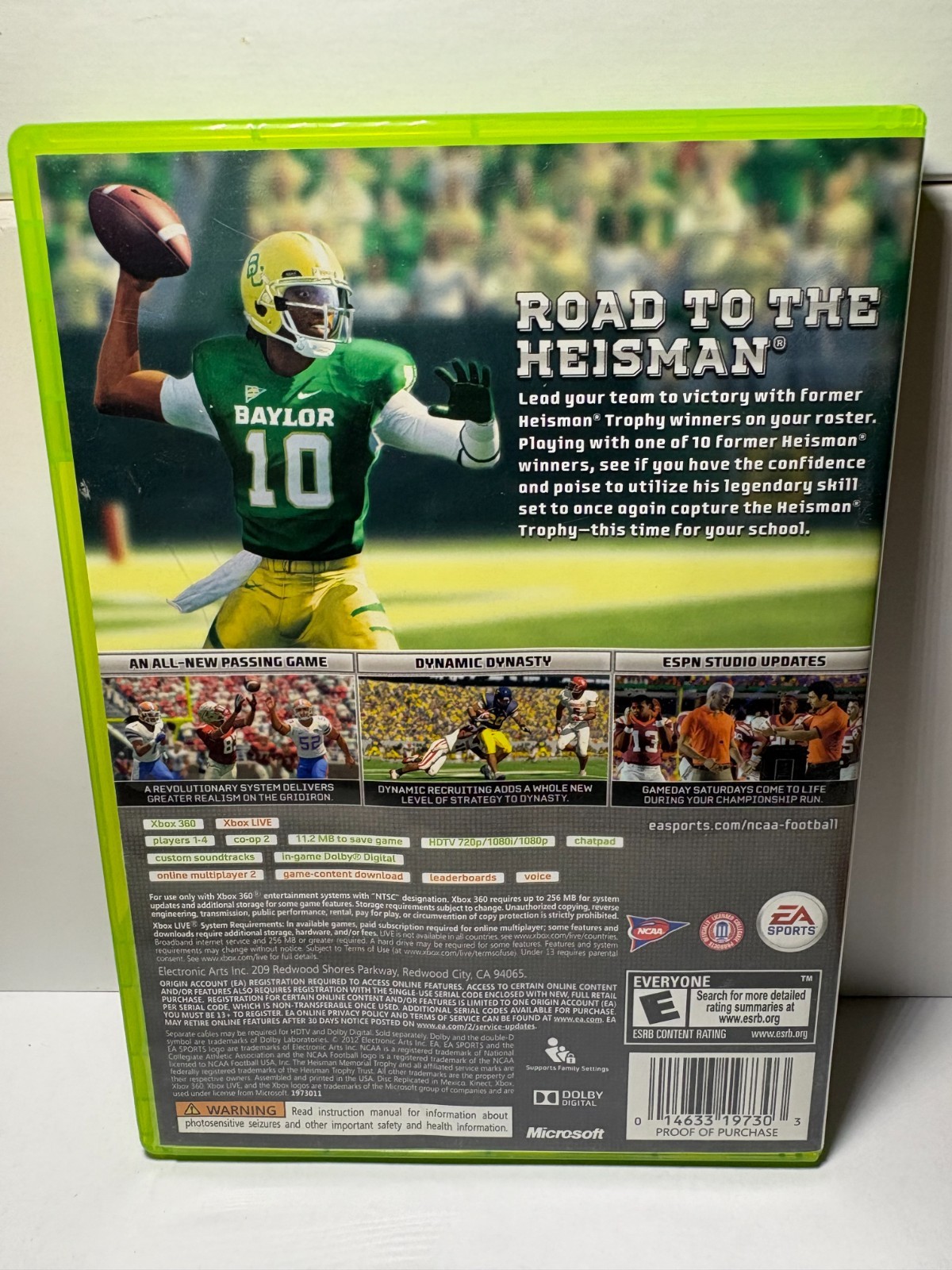 ncaa football 13 xbox 360 Case and Disc, GA tracked shipping