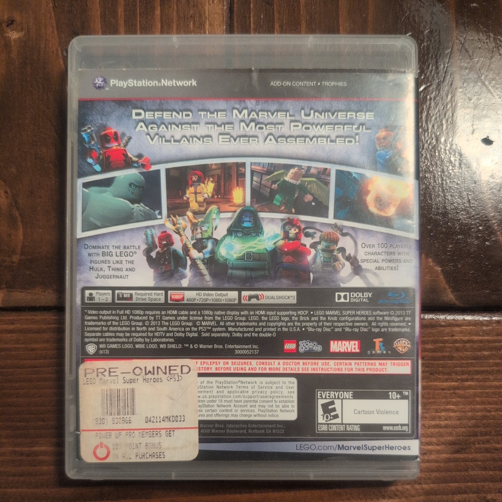 LEGO Marvel Super Heroes PS3 SHIPS FROM USA WITHIN 12 HOURS OF ORDERING!