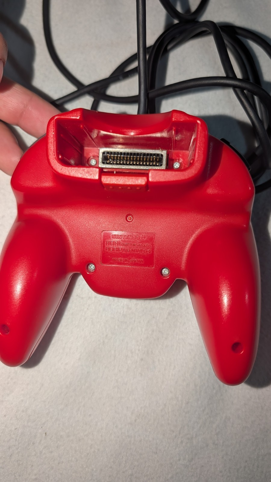 Nintendo 64 Hori Mini Pad Controller Red Tested And Working