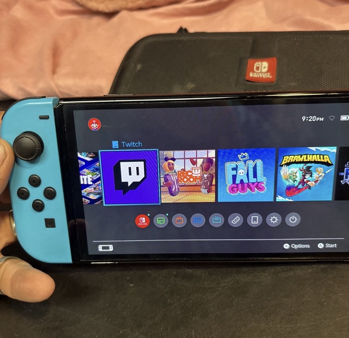 Nintendo – Switch OLED Console with Blue & Red Joycons Works Perfect!