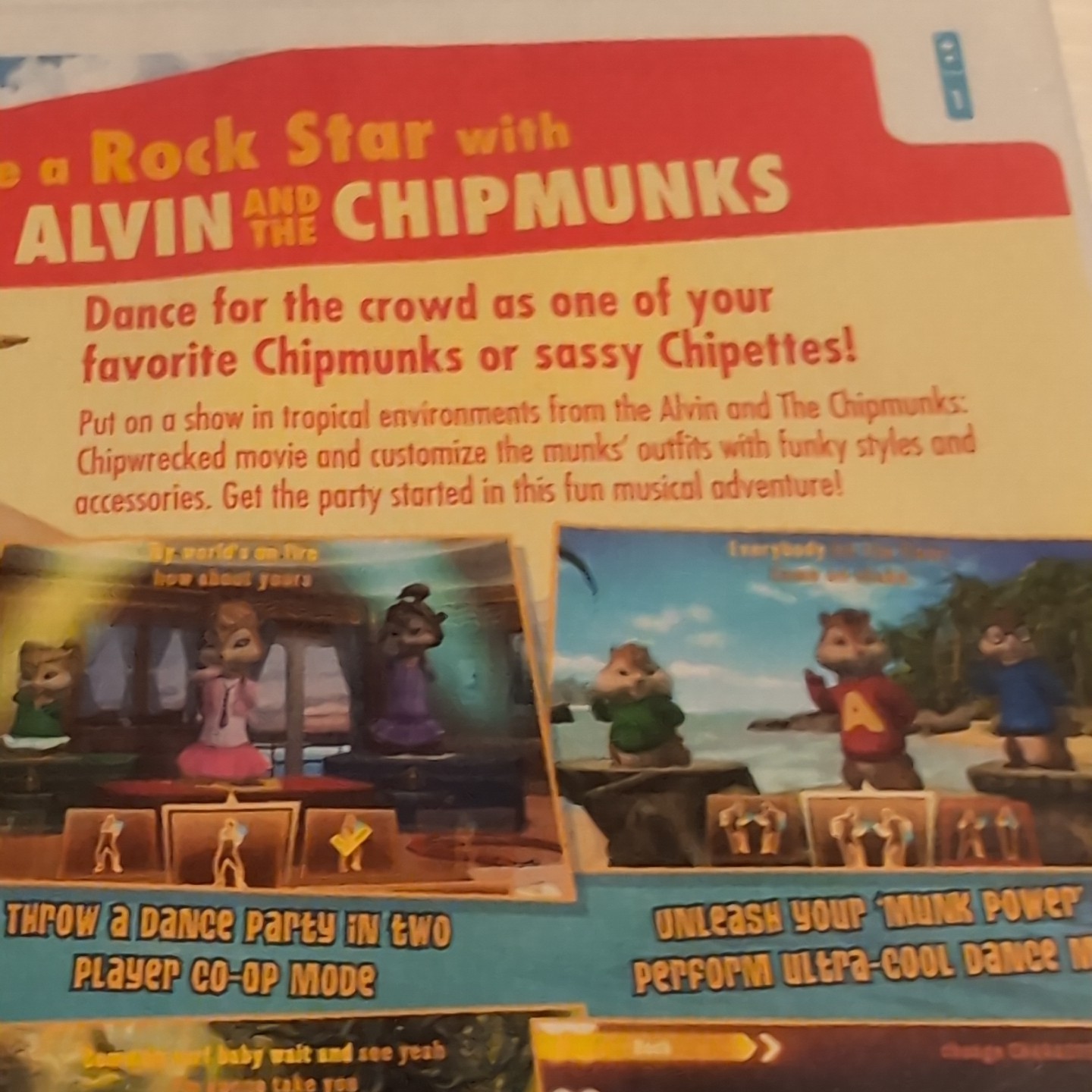 Alvin and the Chipmunks: Chipwrecked Nintendo Wii 2011 Complete And Tested