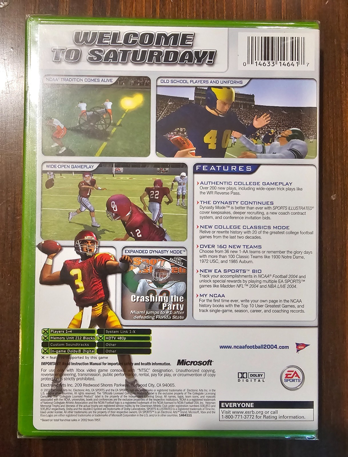 NCAA Football 2004 – Microsoft Xbox BRAND NEW Sealed